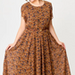 👗 Rochie tipărită lejer pentru femei cu curea