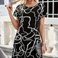 💖Rochie elegantă pentru femei cu gât rotund și mânecă scurtă
