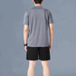 ✨Set pentru bărbați de tricou și pantaloni scurți cu uscare rapidă🏃‍♂️👕