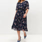 【S-4XL】💐Rochie plisată florală elegantă