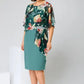 👗 Rochie Elegantă din Șifon cu Gât Rotund 🌸 | Imprimat Floral Subtil | Tăietură Fluida