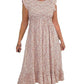 👗 Rochie înaltă elegantă cu imprimeu floral