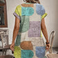 Rochie pentru femei cu model color block suprapus