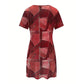 🌟 Rochie casual patchwork pentru femei 💃 Mărimi mari XL–4XL | Ofertă limitată ⏳