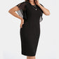 Rochie casual pentru femei cu gât rotund