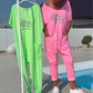 💖 Cu buzunare Femeii imprimate Letter Plus Dimensiune Casual Jumpsuit