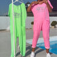 💖 Cu buzunare Femeii imprimate Letter Plus Dimensiune Casual Jumpsuit