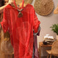 【S-3XL】🌸Rochii casual din in natural imprimate pentru femei