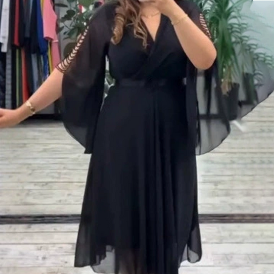 👗 Rochie elegantă cu decolteu în V pentru femei