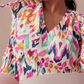 🌸Rochie midi imprimată cu decolteu în V