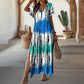【S-4XL】👗Rochie pentru femei cu decolteu V Gradient