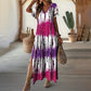 【S-4XL】👗Rochie pentru femei cu decolteu V Gradient