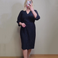 Rochie midi elegantă cu decolteu V și mărgele pentru femei