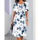 Rochie casual de damă cu imprimeu