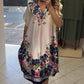 Rochie florală cu design la rever