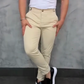 💖👖Pantaloni slim fit pentru bărbați, cu talie elastică