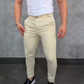 💖👖Pantaloni slim fit pentru bărbați, cu talie elastică