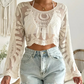 ⛱️Bluză de dantelă peplum pentru femei