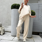 ✨ Set pentru femei cu dungi – pantaloni largi și top, croială avantajoasă