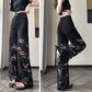 💜 PROMOTIE DE ZIUA ULTIMA - 50% REDUCERE 💜 Pantaloni cu imprimeu cu strasuri, pentru femei