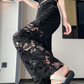 💜 PROMOTIE DE ZIUA ULTIMA - 50% REDUCERE 💜 Pantaloni cu imprimeu cu strasuri, pentru femei