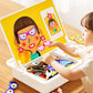Puzzle magnetic Face Dress Up Joc de călătorie Jucărie educativă pentru copii de vârstă preșcolară, cu două fețe