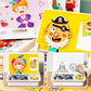 Puzzle magnetic Face Dress Up Joc de călătorie Jucărie educativă pentru copii de vârstă preșcolară, cu două fețe