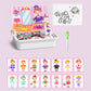 Puzzle magnetic Face Dress Up Joc de călătorie Jucărie educativă pentru copii de vârstă preșcolară, cu două fețe