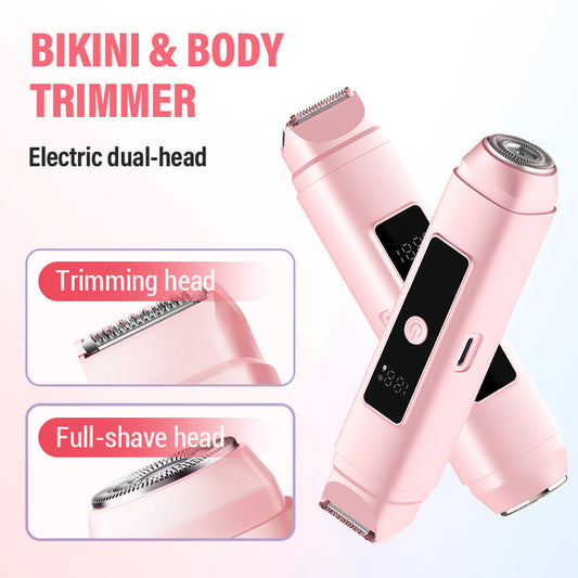 Epilator electric cu două brațe pentru zona bikini și corp