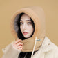 Căciulă termică unisex, groasă, cu căptușeală din fleece și mască atașată