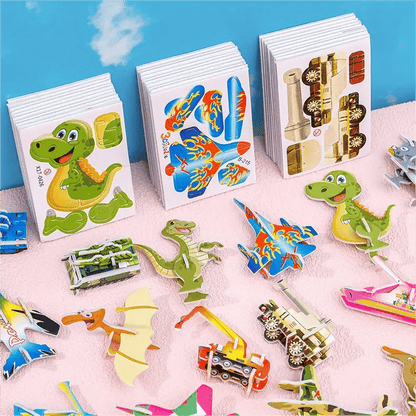 🦖🧩 Puzzle educativ 3D – În stoc & cu plata la livrare 🧠✨