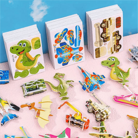 🦖🧩 Puzzle educativ 3D – În stoc & cu plata la livrare 🧠✨