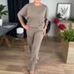 🎁Primiți un colier gratuit💝Set elegant din trei piese cu un cardigan lung (include o bluză și pantaloni)