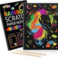 🌈Caiet creativ pentru artă scratch cu curcubeu