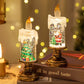 📦Livrare gratuită📦🎅Baterie operată luminoasă de Crăciun Snow Globe Candle