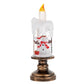 📦Livrare gratuită📦🎅Baterie operată luminoasă de Crăciun Snow Globe Candle