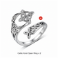 Inel cu model celtic deschis, realizat din argint sterling 925