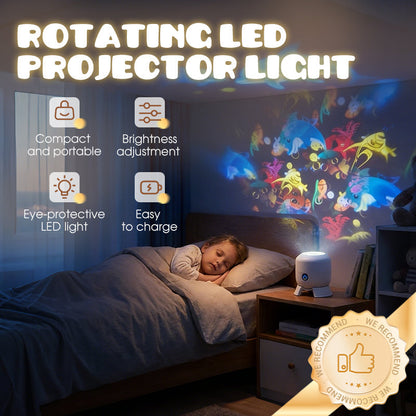 ✨Proiector LED cu rotație dinamică