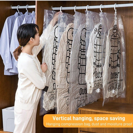 ✨Pungă vidată de agățat, cu pompă electrică de vidare – economisește spațiu și menține ordinea în dulapul tău 👗👗