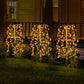 🌿💡 Lampa solară de grădină (100 LED-uri) – Se aprinde automat la mișcare, rezistentă la apă și la razele solare – Plată la livrare 🌸🔋