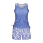 Costum de baie din două piese, tip tankini, pentru femei, cu imprimeu