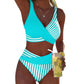 🌊REDUCERE DE 50%🏖️Costum de Baie Color Block – În Stoc & Ramburs 👙🎨