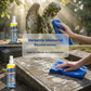 🏛️ Spray pentru curățarea mormintelor – acțiune rapidă | Pentru granit, marmură, piatră albastră, piatră naturală 🌿