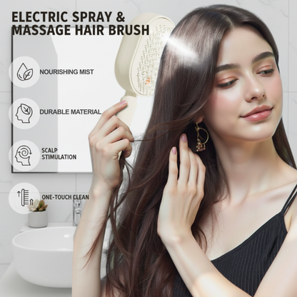 📢📢Reducere de 50%!! ⏰Pieptene electric de masaj cu jet de aer✨🔥