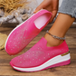 👟 Pantofi sport slip-on cu fluturi cu strasuri pentru femei - Strălucește la fiecare pas  ✨