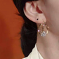 💎✨ Cercei Eleganți cu Bilă de Zirconiu și Cerc Dublu – Sclipire Fascinantă și Design Modern! 🥂👑