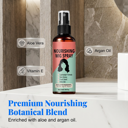💧 Spray nutritiv ușor, fără clătire, pentru peruci – hidratare și prospețime fără efort! ✨