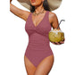 👙Acest costum de baie dintr-o singură piesă pentru femei, cu efect de modelare a abdomenului, chiar se potrivește. 💃
