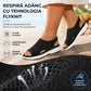 Sandale retro cu talpă înaltă din material flyknit pentru femei