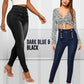 👖Blugi skinny cu talie înaltă și piept dublu